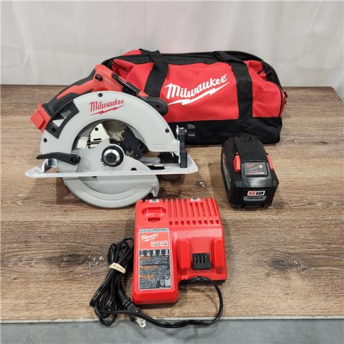 AS-IS M18 FUEL 18V Lithium-Ion Brushless Cordless 7-1/4 in. Circular Saw Kit with One 5.0Ah Battery, Charger, Tool Bag