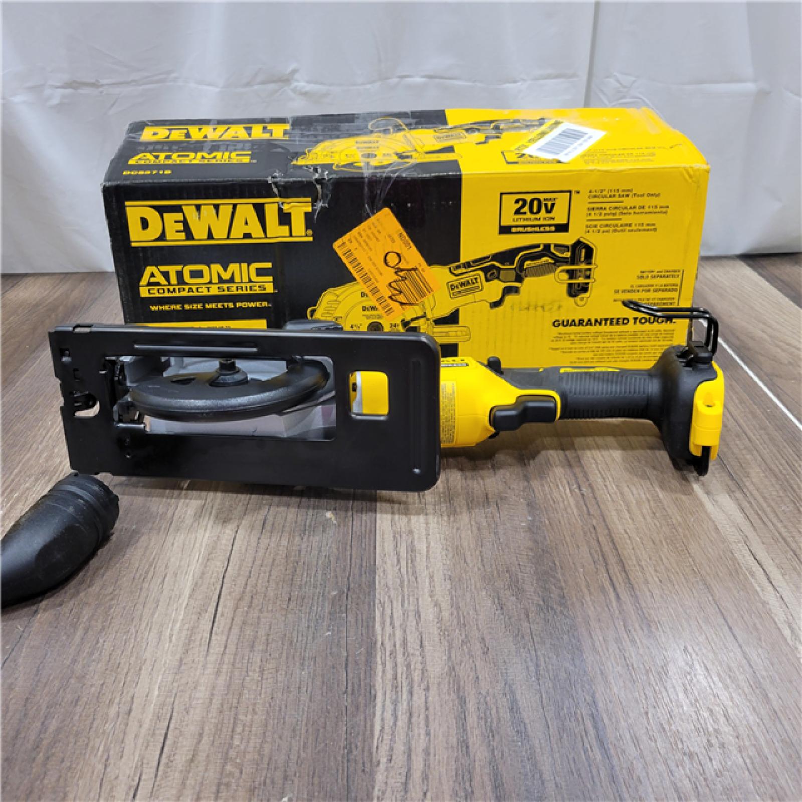 AS-IS DEWALT ATOMIC 20V MAX Cordless Brushless 4-1/2 in. Circular Saw (Tool Only)