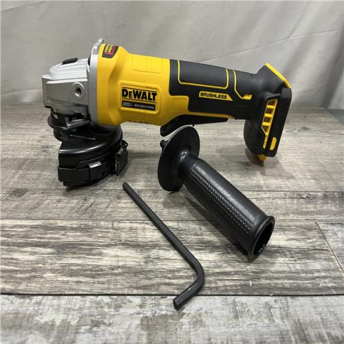 AS-IS DEWALT 20V MAX Cordless Brushless 4-1/2 in. Angle Grinder with Paddle Switch (Tool Only)