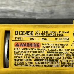 AS-IS DEWALT 20V MAX Lithium-Ion Copper Swage Tool Kit