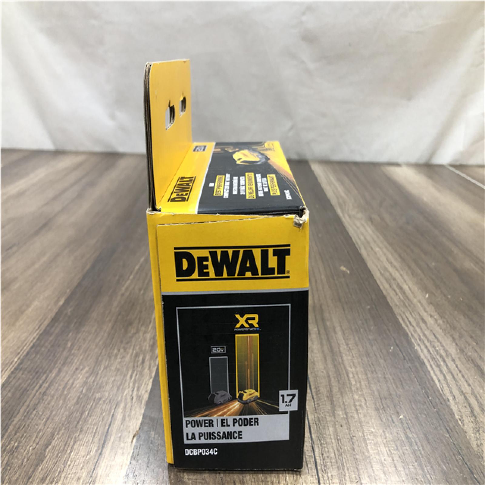 NEW - DEWALT 20V MAX XR POWERSTACK Lithium-Ion Battery Starter Kit with 1.7Ah Battery and Charger