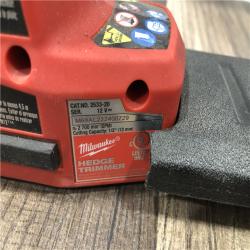 AS-IS Milwaukee FUEL 8 in. 12V Lithium-Ion Brushless Cordless Battery Hedge Trimmer (Tool-Only)