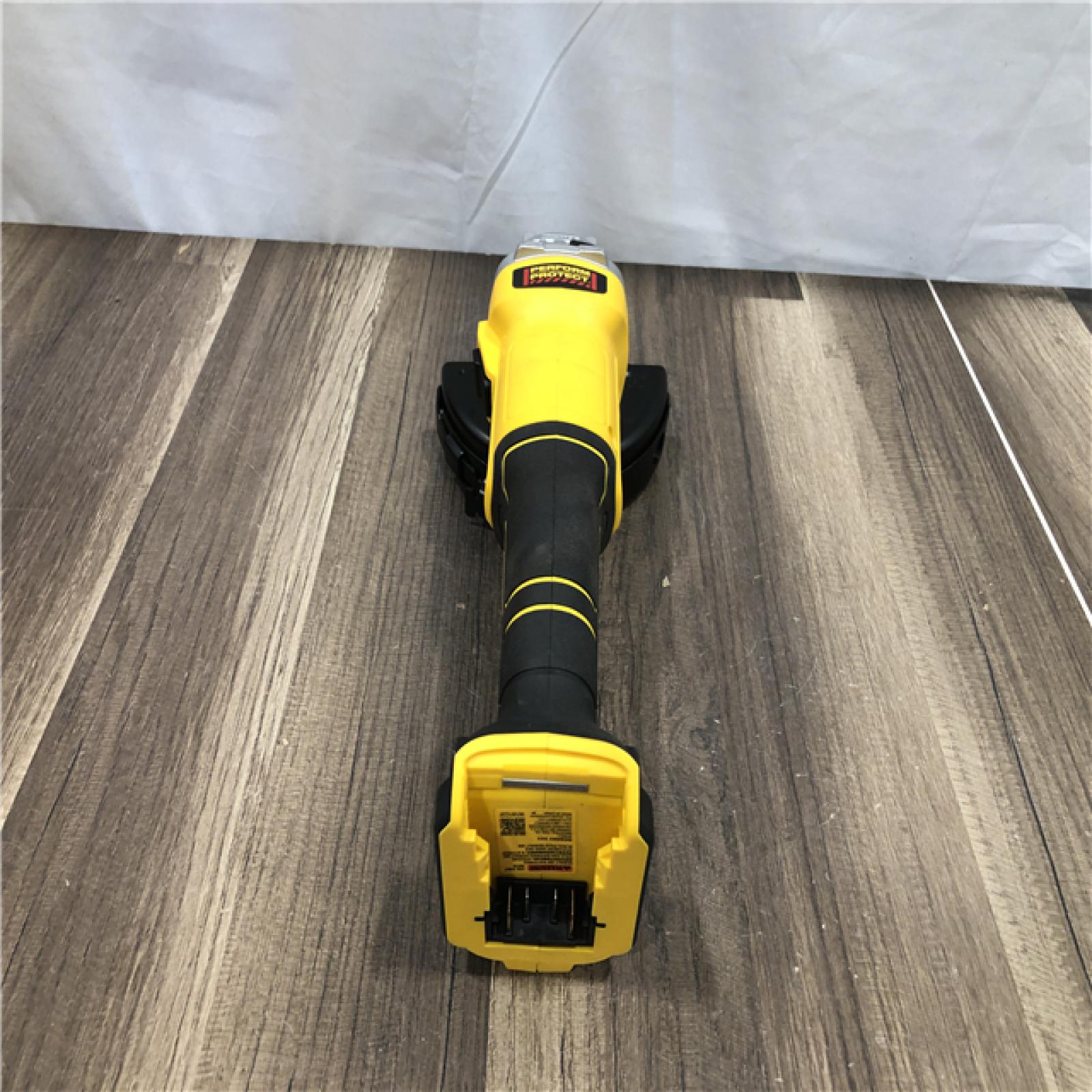 AS-IS DEWALT 20-Volt MAX Cordless Brushless 4-1/2 in. Angle Grinder with Slide Switch (Tool Only)