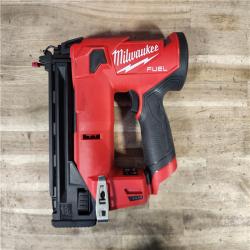 HOUSTON LOCATION - AS-IS M12 FUEL 12-Volt Lithium-Ion Brushless Cordless 18-Guage Compact Brad Nailer (Tool Only)