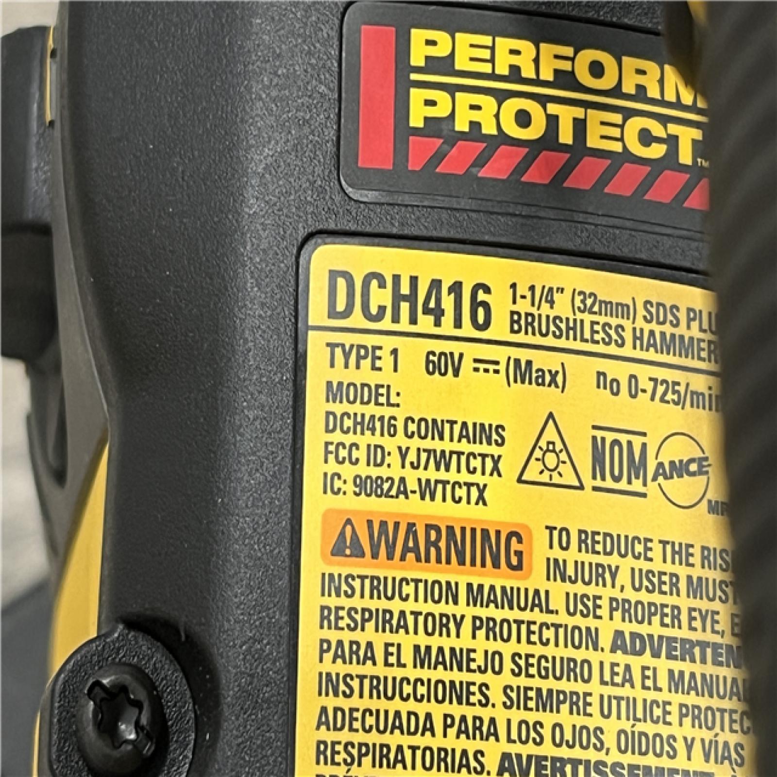 AS-IS DEWALT FLEXVOLT 60V MAX Cordless 1-1/4 in. SDS Plus Rotary Hammer (Tool Only)