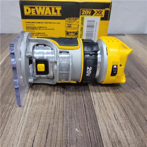 AS-IS DEWALT 20V MAX XR Lithium-Ion Brushless Cordless Compact Router (Tool Only)