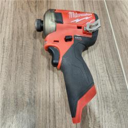 AS-IS Milwaukee M12 FUEL SURGE 12V Lithium-Ion Brushless Cordless 1/4 in. Hex Impact Driver Compact Kit W/Two 2.0Ah Batteries, Bag