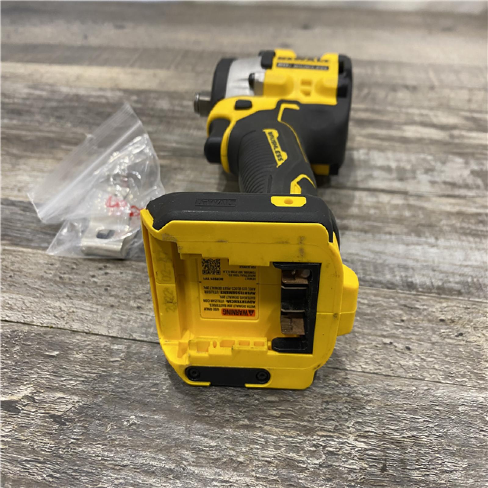 AS-IS DEWALT ATOMIC 20V MAX Cordless Brushless 1/2 in. Variable Speed Impact Wrench (Tool Only)