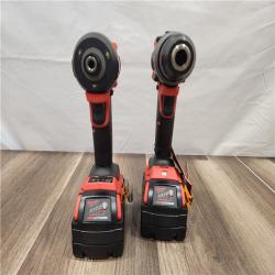 AS-IS- MILWAUKEE FUEL 18V Lithium-Ion Brushless Cordless Hammer Drill and Impact Driver Combo Kit