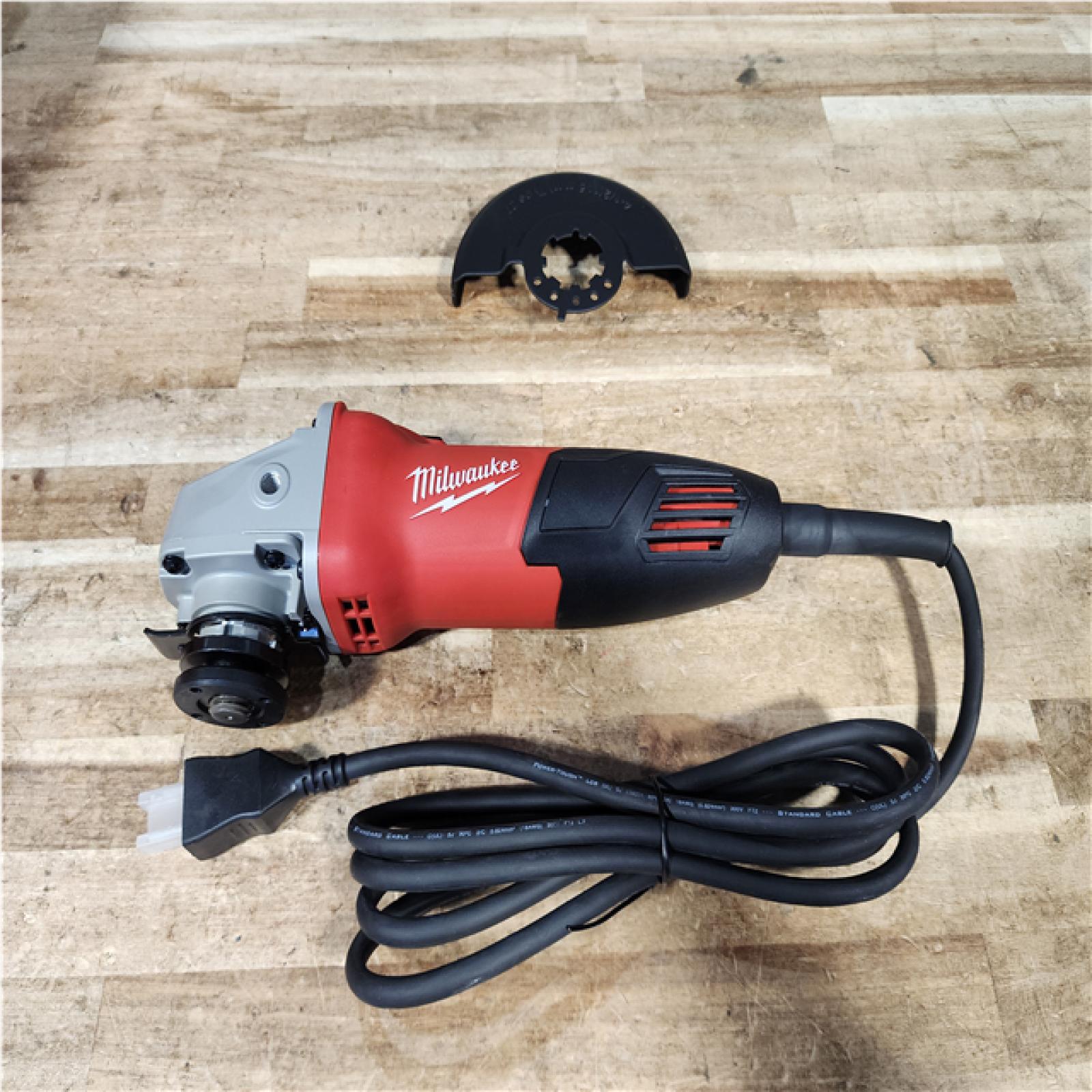Houston Location AS-IS Milwaukee 7 Amp Corded 4-1/2 in. Small Angle Grinder with Sliding Lock-On Switch