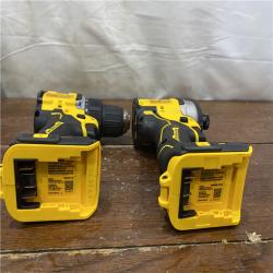 AS-IS Dewalt DCK225D2 20V MAX ATOMIC Brushless Compact Lithium-Ion 1/2 in. Cordless Drill Driver and 1/4 in. Impact Driver Combo Kit with 2 Batteries 2 Ah
