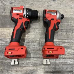 AS-IS Milwaukee 18-Volt Lithium-Ion Brushless Cordless Compact Hammer Drill/Impact Combo Kit