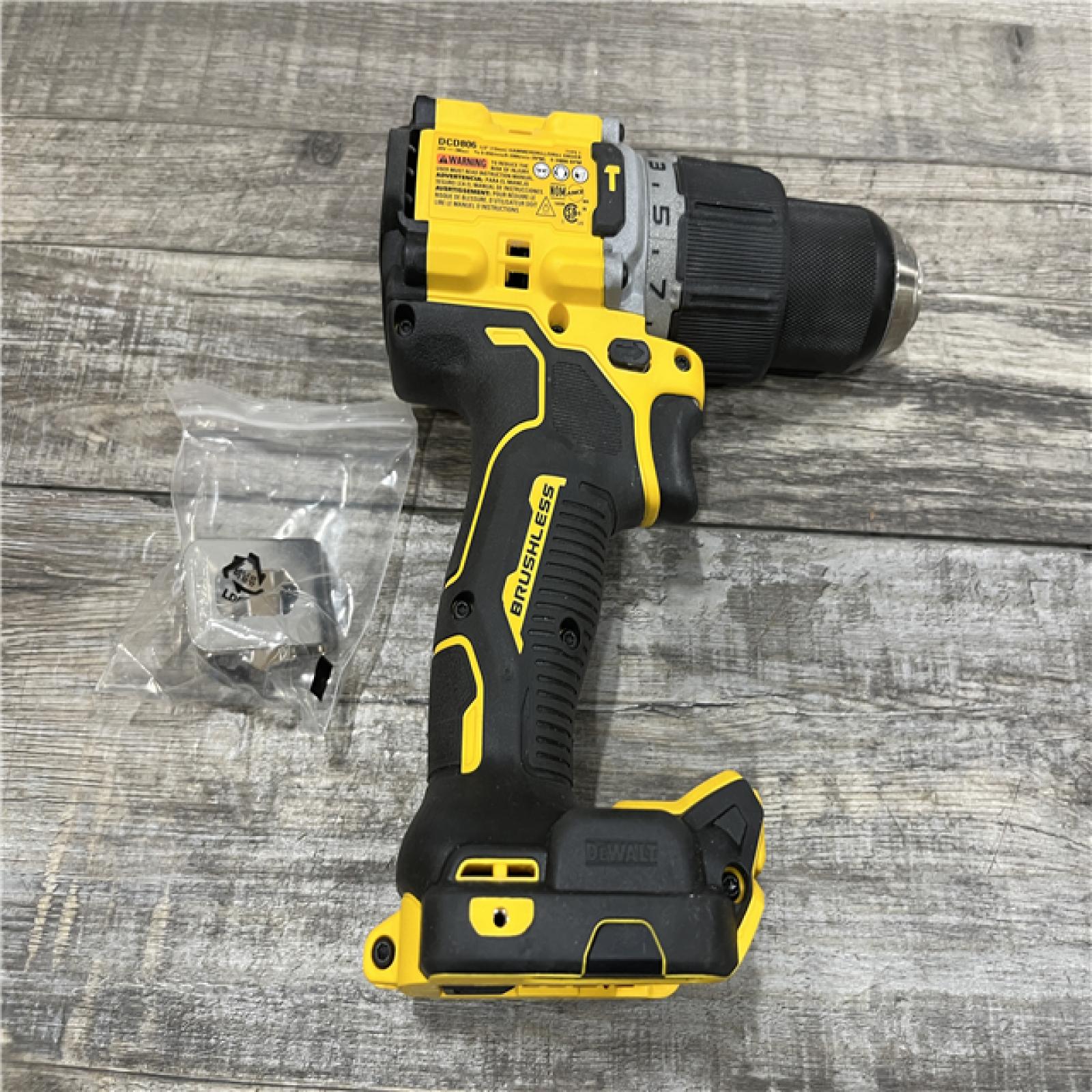 AS-IS DEWALT 20V XR Brushless Cordless 1/2 in. Hammer Drill (Tool-Only)