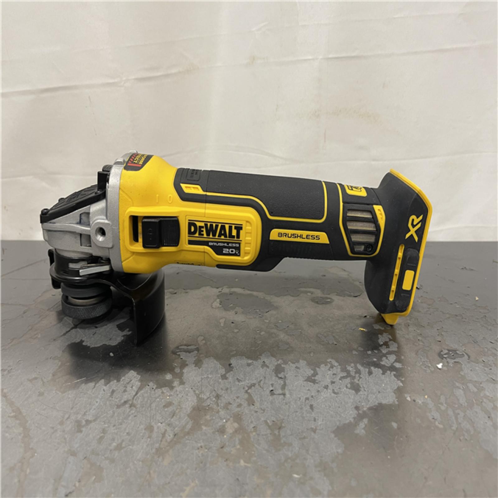 AS-IS- DeWalt 20V Max XR 4.5-Inch Slide Switch Small Angle Grinder (Tool Only)