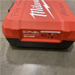As-Is - Milwaukee M18  Fuel One-Key Cordless Brushless Pipe Threader Kit with (2) 12.0Ah Batteries and Case
