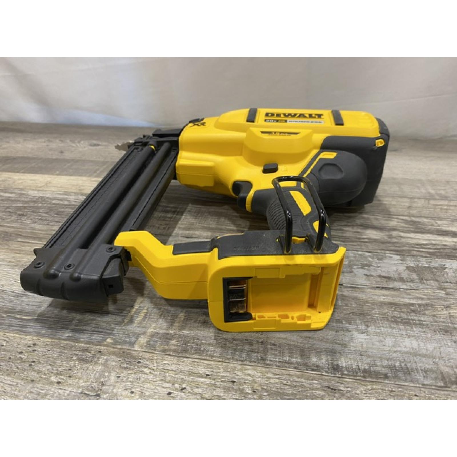 AS-IS DEWALT 20V MAX XR Lithium-Ion Electric Cordless 18-Gauge Brad Nailer (Tool Only)