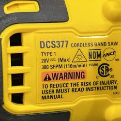 AS-IS DEWALT ATOMIC 20V MAX Cordless Brushless Compact 1-3/4 in. Bandsaw (Tool Only)