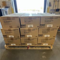 DALLAS LOCATION -  Hampton Bay Rothley II 52 in. Indoor LED Matte Black Ceiling Fan with Light Kit PALLET -(18 UNITS)