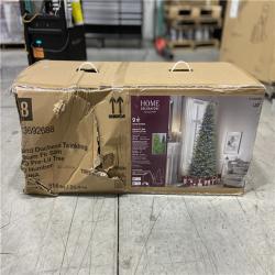 DALLAS LOCATION -Home Decorators Collection 9 ft. Grand Duchess Twinkling Balsam Fir Slim LED Pre-Lit Artificial Christmas Tree