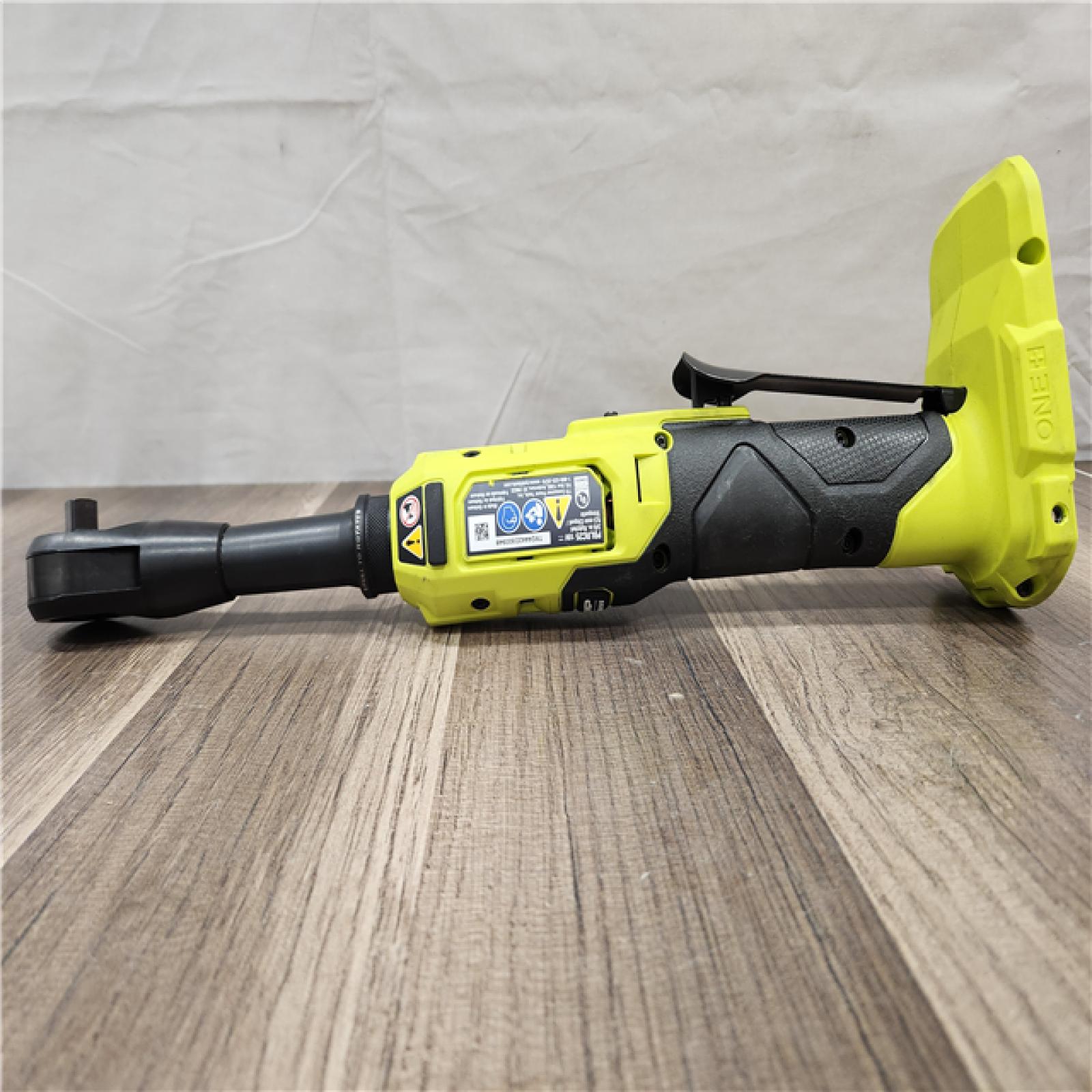 AS-IS- ONE+ HP 18V Brushless Cordless 3/8 in. Extended Reach Ratchet (Tool Only)