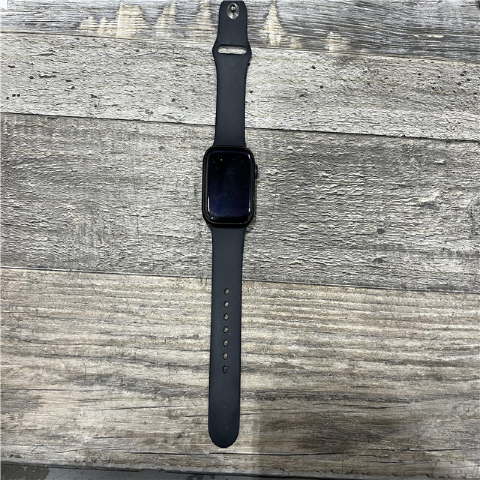 AS-IS  Apple Watch Series 7 45mm GPS Midnight Aluminum Case - Midnight Sport Band