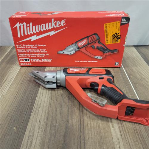 AS-IS Milwaukee M18 18-volt Lithium-ion Cordless 18-gauge Double Cut Metal Shear  Bare Tool