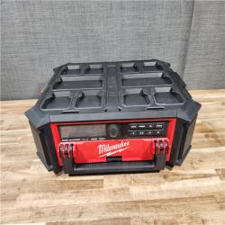 HOUSTON LOCATION - AS-IS Milwaukee M18 Lithium-Ion Cordless PACKOUT Radio/Speaker with Built-in Charger (Tool Only)