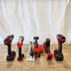 AS-IS- Milwaukee 18V Lithium-Ion Cordless (5-Tool) Combo Kit