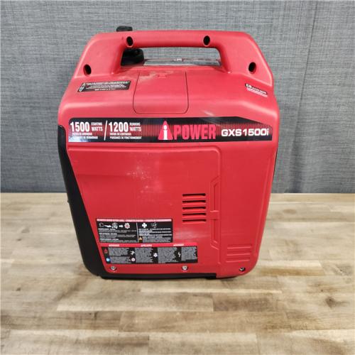 HOUSTON LOCATION - AS-IS 1500-Watt Recoil Start Gasoline Powered Ultra-Light Inverter Generator with 60cc OHV Engine and CO Sensor Shutdown