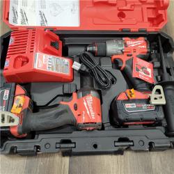 AS-IS M18 FUEL 18V Lithium-Ion Brushless Cordless Hammer Drill and Impact Driver Combo Kit (2-Tool) with 2 Batteries