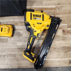 HOUSTON LOCATION - AS - IS DEWALT 20V MAX XR Lithium-Ion Cordless 2-1/2 in. 15-Gauge Finish Nailer Kit