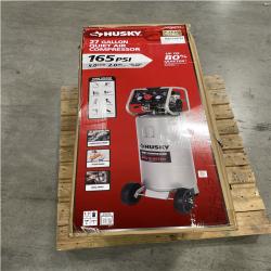 DALLAS LOCATION- AS-IS HUSKY 27 GALLON 165 PSI QUIET AIR COMPRESSOR