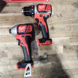 HOUSTON LOCATION - AS-IS Milwaukee 18V Lithium-Ion Cordless Drill Driver/Impact Driver Combo Kit