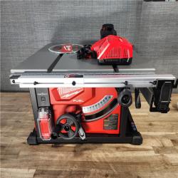HOUSTON LOCATION - AS-IS Milwaukee M18 FUEL ONE-KEY 18- Volt Lithium-Ion Brushless Cordless 8-1/4 in. Table Saw Kit W/(1) 12.0Ah Battery & Rapid Charger