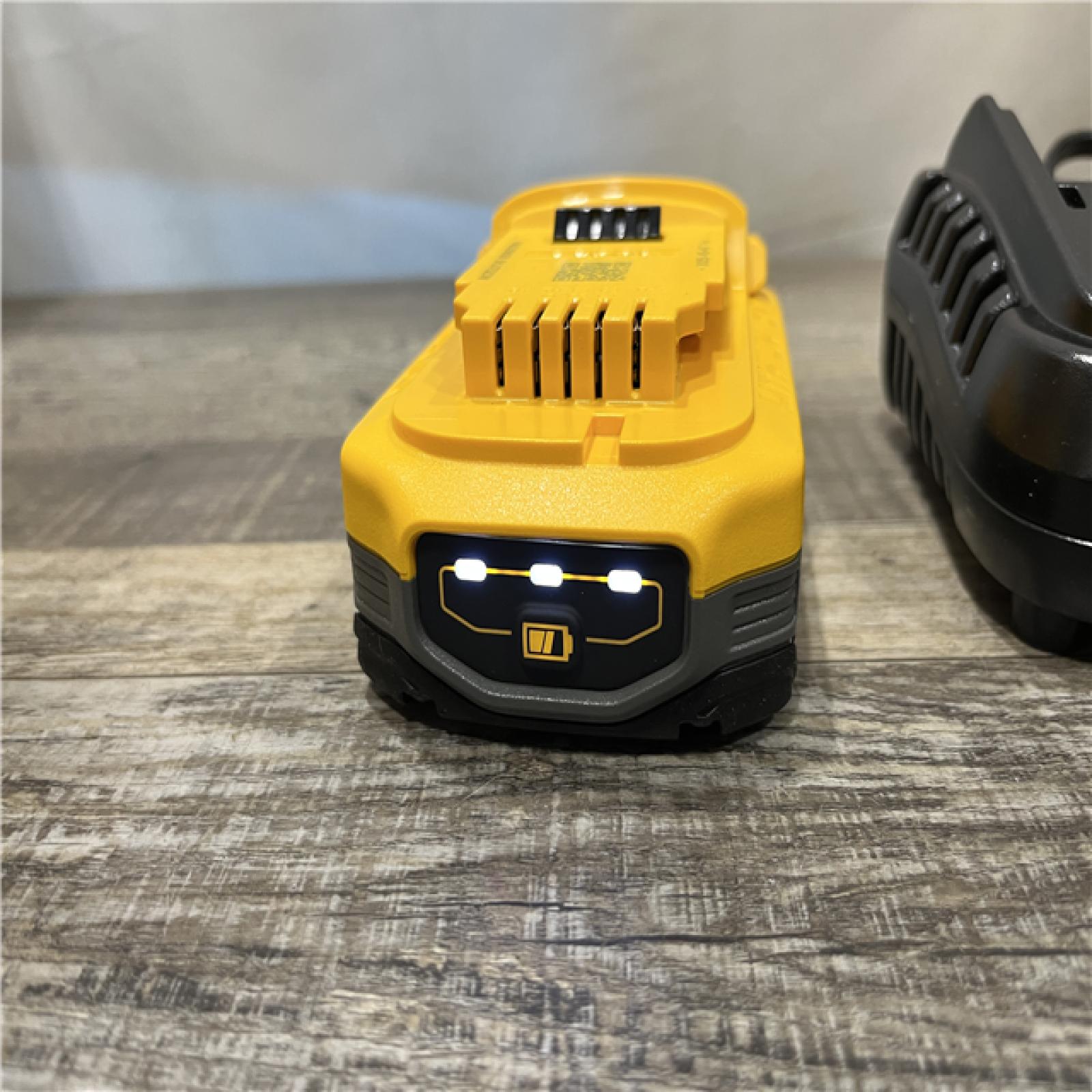 AS-IS DEWALT 20V MAX XR POWERSTACK Lithium-Ion Battery Starter Kit with 3.5Ah Battery and Charger