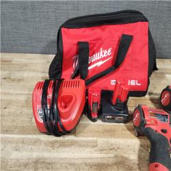HOUSTON LOCATION - AS - IS Milwaukee 2 Tool Combo Kit W/ (2) Battery & Charger