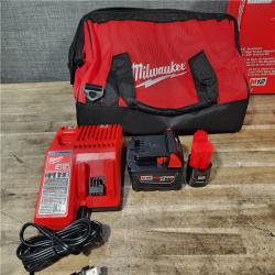 HOUSTON LOCATION - AS-IS (APPEARS LIKE NEW) Milwaukee M12/M18 12/18V Lithium-Ion Cordless 3/8 in. Ratchet and 1/2 in. High Torque Impact Wrench with Friction Ring Combo Kit