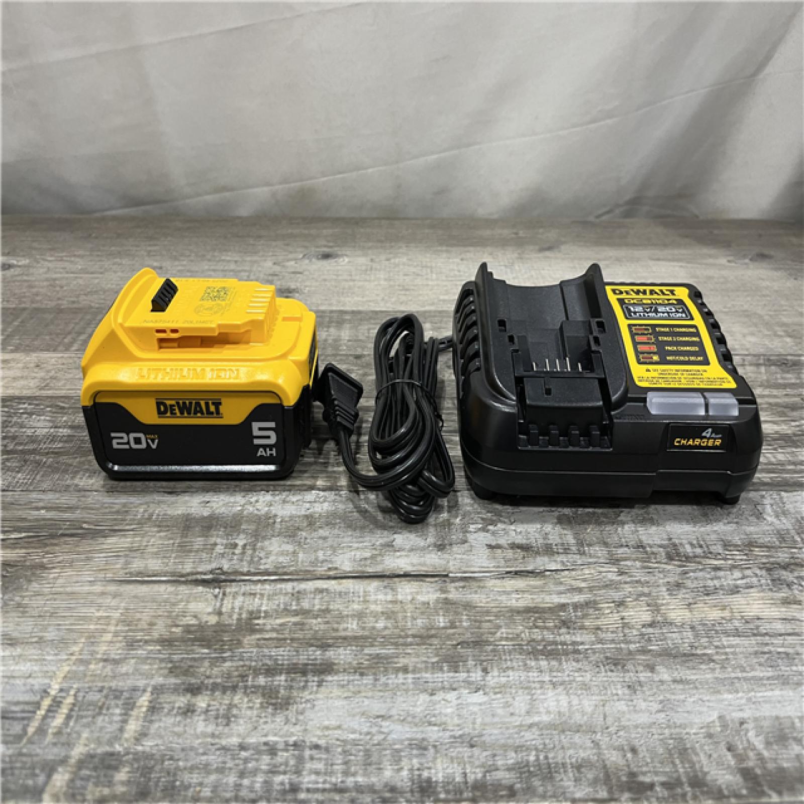 AS-IS DEWALT 20-Volt Maximum XR 5.0 Ah Battery Pack and Charger Kit