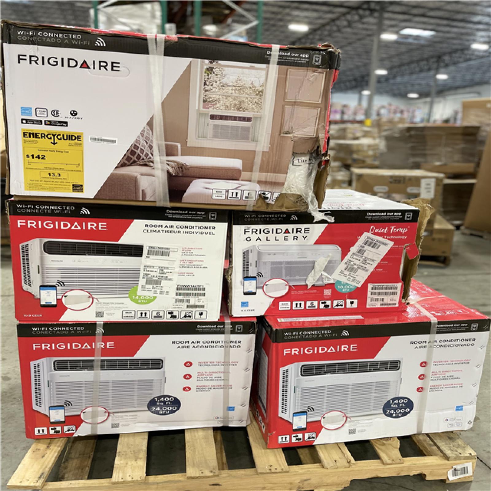 DALLAS LOCATION - Frigidaire MIXED CONDITIONER PALLET -(5 UNITS)