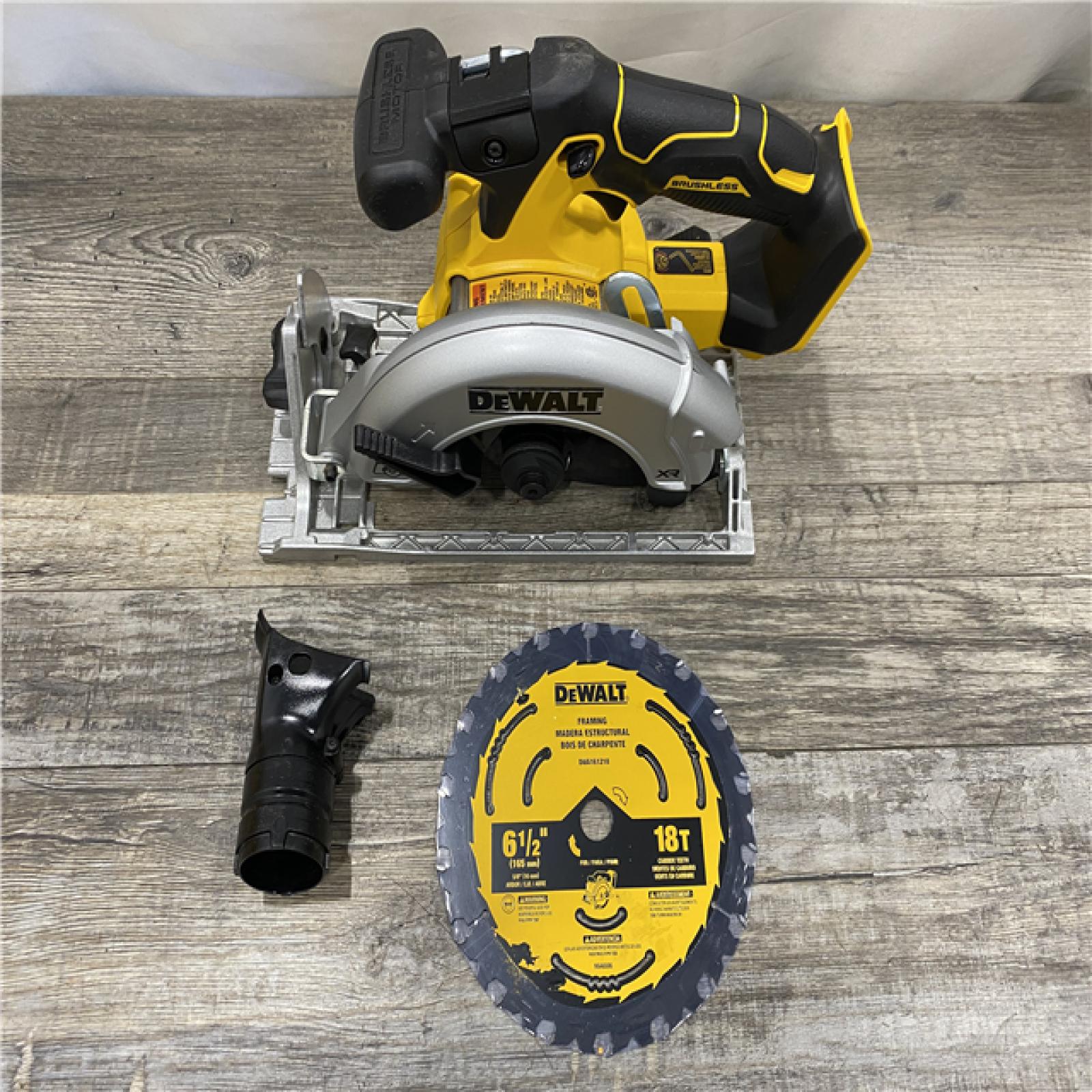 AS-IS DEWALT 20V MAX Cordless Brushless 6-1/2 in. Sidewinder Style Circular Saw (Tool Only)