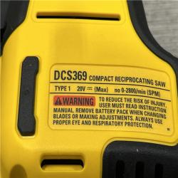 AS-IS DEWALT Atomic 20-Volt Maximum Cordless Brushless Compact Reciprocating Saw Kit