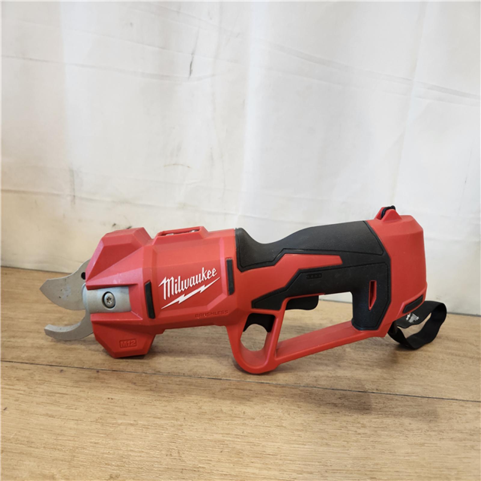AS-IS- Milwaukee M12 12V Cordless Brushless Pruner Shears (Tool Only)