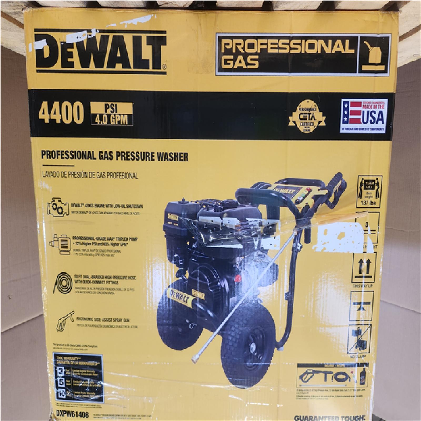 Phoenix NEW DEWALT 4400 PSI 4.0 GPM Cold Water Gas Pressure Washer