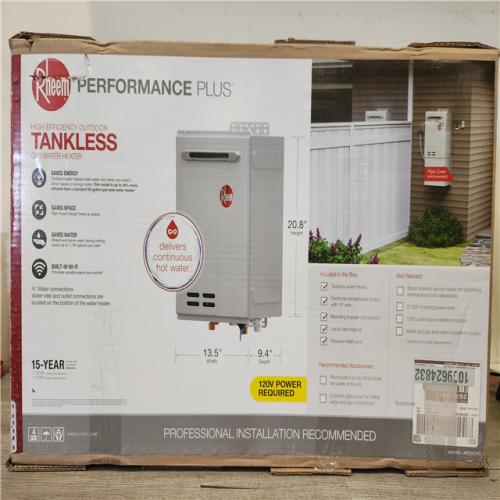 Phoenix NEW Rheem Performance Plus 9.5 GPM Smart Non-Condensing Outdoor Natural Gas Tankless Water Heater