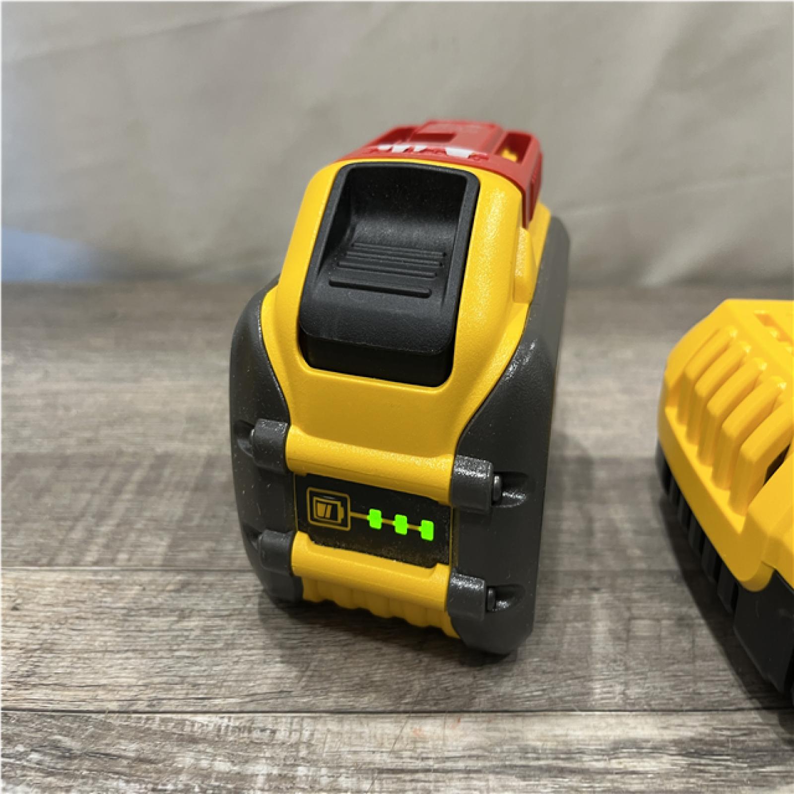 AS-IS DEWALT 20V/60V MAX FLEXVOLT Lithium-Ion 9.0Ah Battery and Charger Starter Kit