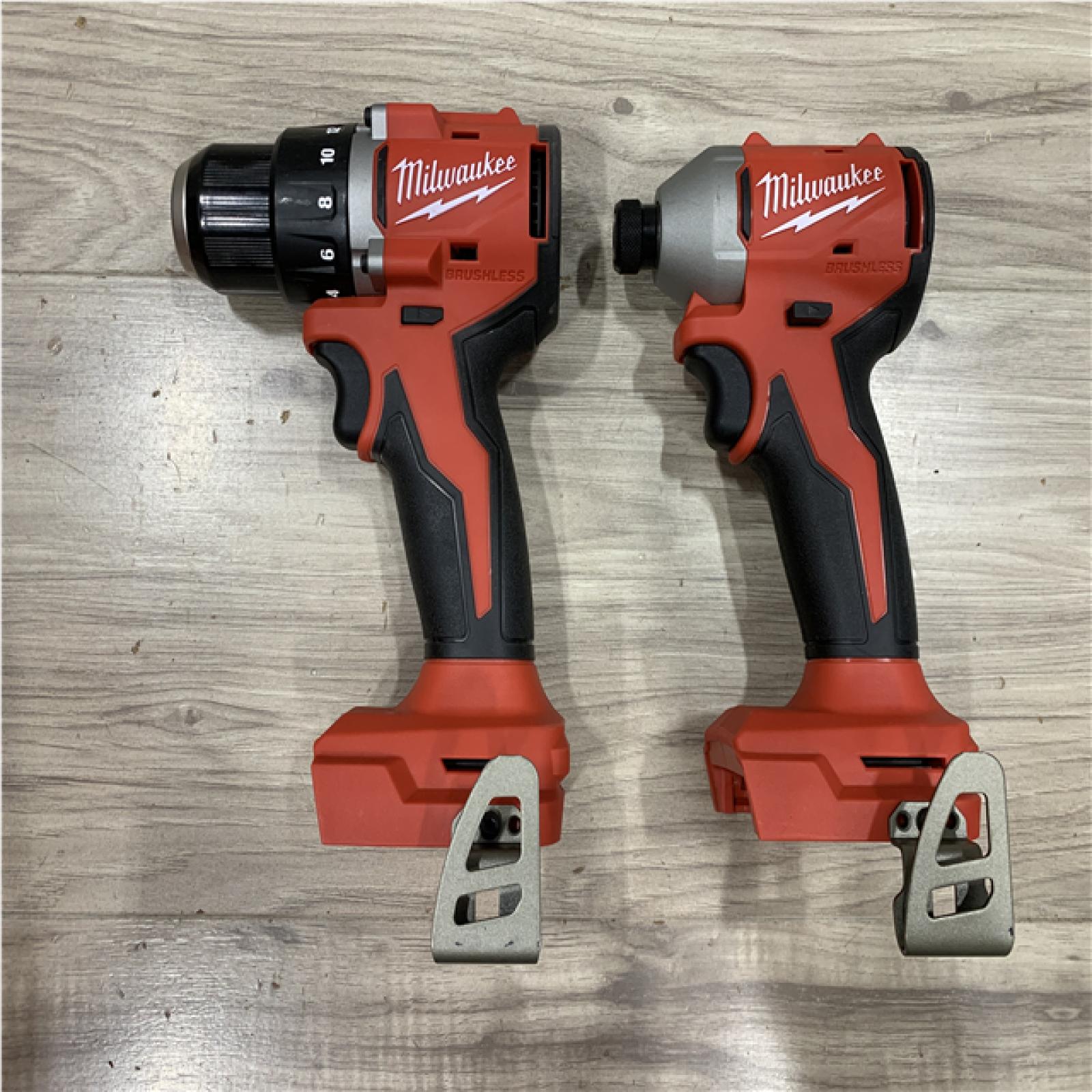 AS-IS Milwaukee 18V Lithium-Ion Brushless Cordless Compact Drill/Impact Combo Kit