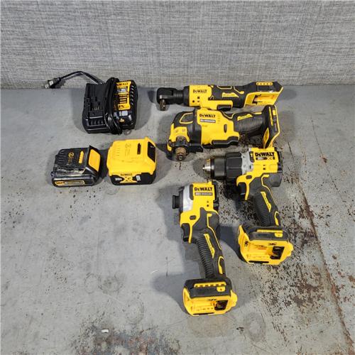 HOUSTON LOCATION - AS-IS DEWALT 4 TOOL COMBO KIT W/ (2) BATTERY & CHARGER