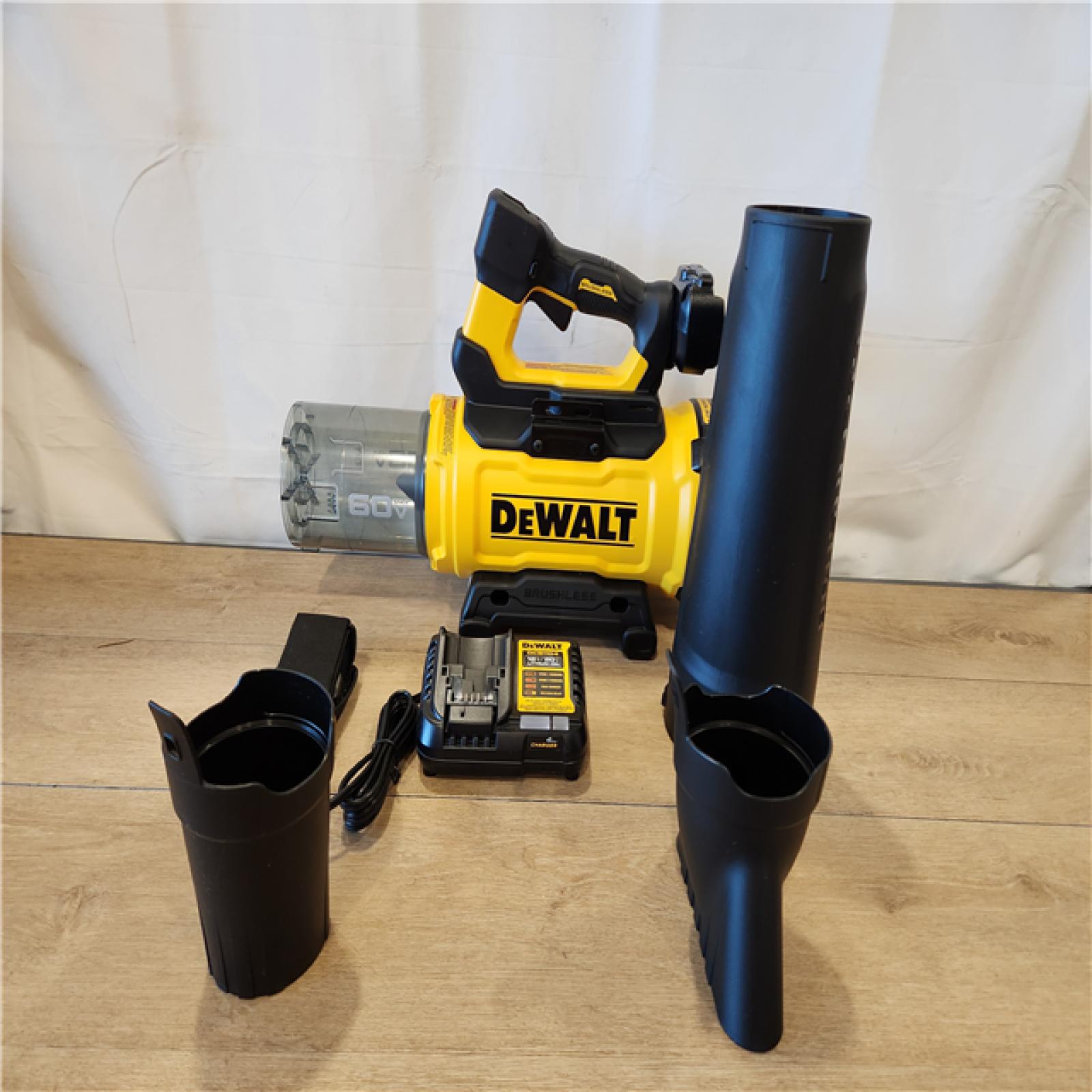 AS-IS- FLEXVOLT 60V MAX 160 MPH 760 CFM Brushless Cordless Battery Powered Blower Kit W/ (1) FLEXVOLT 4 Ah Battery and Charger