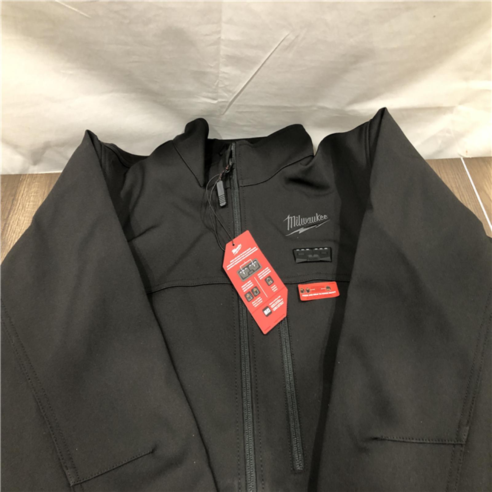 AS-IS Milwaukee Men's X-Large 12-Volt Lithium-Ion Cordless Tough Shell Black Heated Jacket Kit