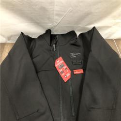 AS-IS Milwaukee Men's X-Large 12-Volt Lithium-Ion Cordless Tough Shell Black Heated Jacket Kit